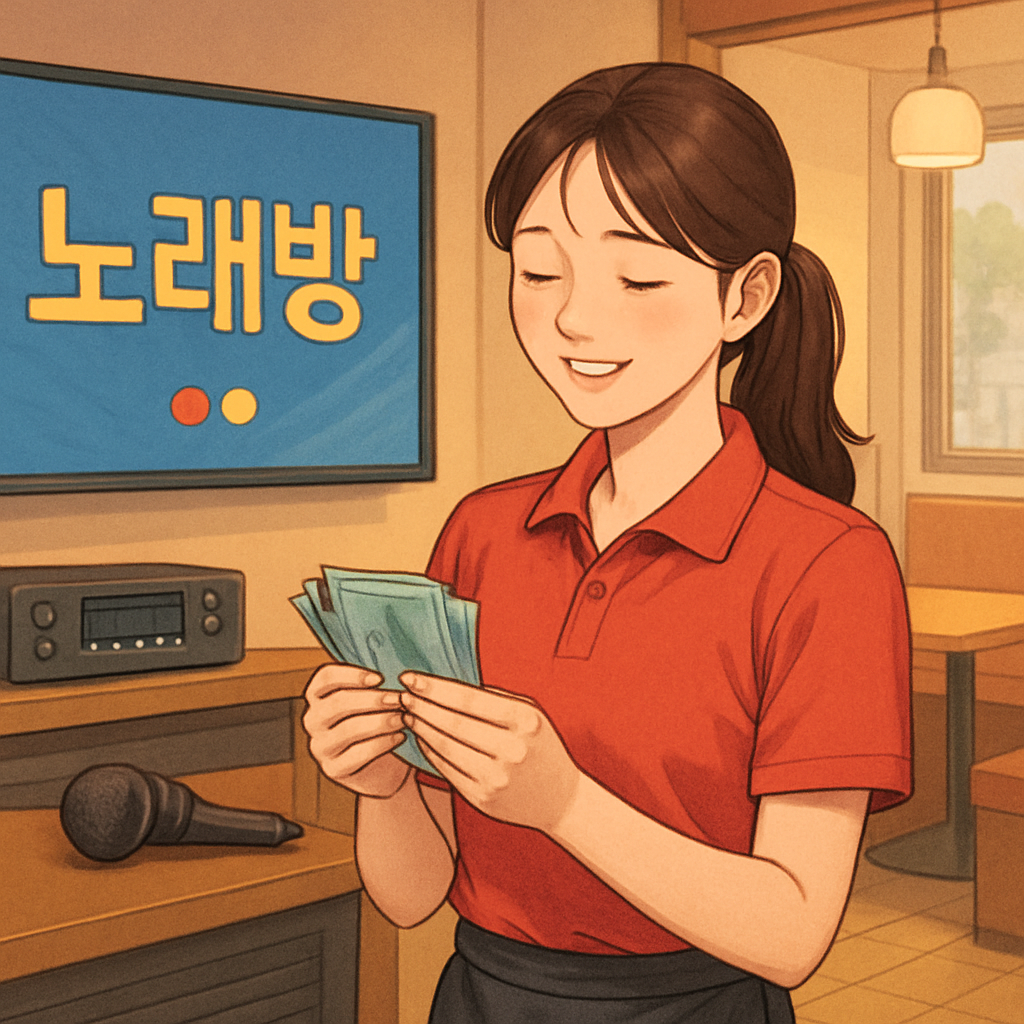 노래방 알바 급여 이미지