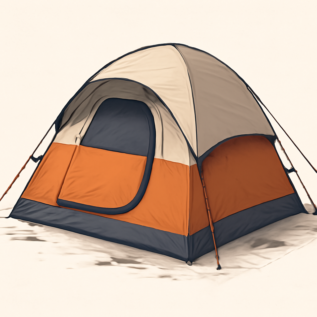 rugged outdoor tent image