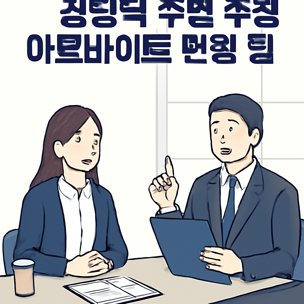 강남역 주변 주점 아르바이트 면접 팁 이미지