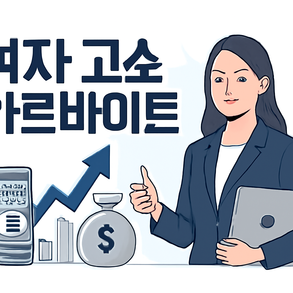 여자 고소득 아르바이트 이미지