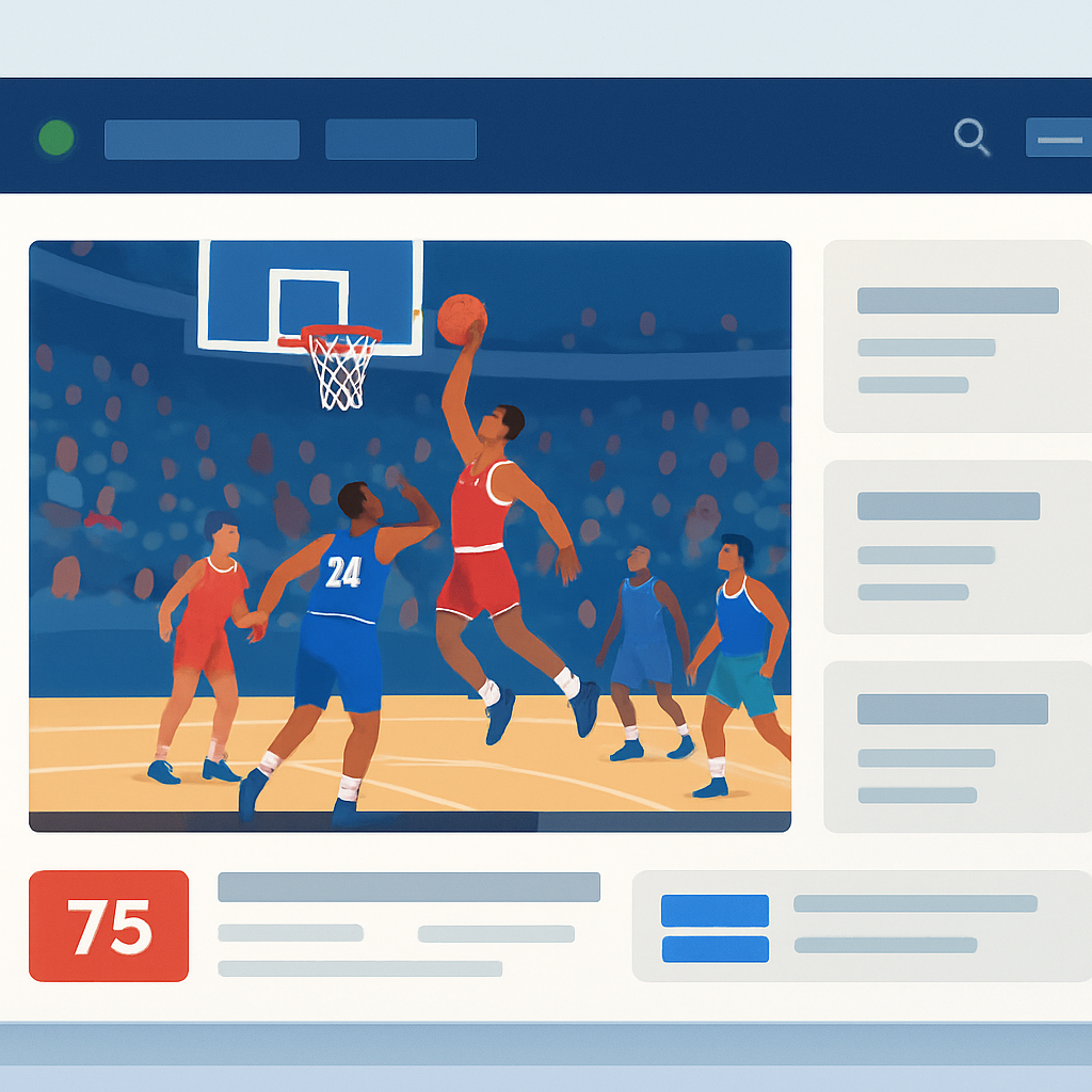 스포츠 중계 사이트 이미지